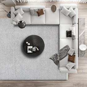 Resim Gri Modern Etnik Desenli Modern Geometrik Etnik Desenli Boho Makinada Yıkanabilir Hav Toz Vermez Leke Tutmaz Kaymaz Taban Dijital Makine Baskı Halı Oturma Odası Salon Yolluk Koridor Mutfak Halısı 