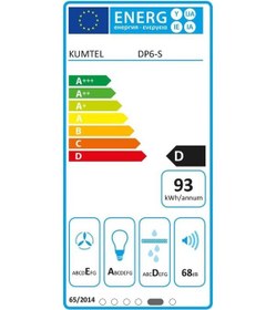 Resim Kumtel DP6 S Ankastre Piramit Duvar Tipi 60 CM Davlumbaz 