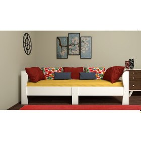 Resim Mymobilya Oval Kenar Sedir Karyola-Şık Görünüm- Uygun Fiyat 