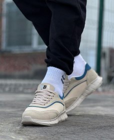 Resim Lucy Shoes YG062 Erkek Bağcıklı Triko Günlük Spor Ayakkabı TKT - Bej 