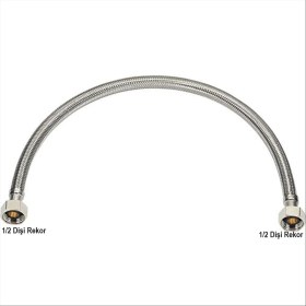 Resim Geylani Yapı Market 30 cm 1/2 1/2 Rekorlu Flex Bağlantı Hortumu 1-2 1-2 