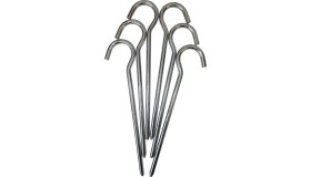 Resim Çadır Tarp Kazığı 8mm 25CM Galvanizli 6 Adet 
