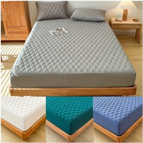 Resim 1 Adet Çok Renkli Yatak Koruyucu, Yastık Kılıfı ve İçlik Dahil Değil, Yumuşak Konforlu Düz Renkli Çarşaf, Minimalist Nefes Alabilir Yatak Örtüsü, Yatak Odası ve Misafir Odası İçin Uygun 