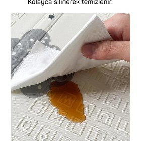 Resim Circle Toys Arkadaşım Fil + Bilgili Kutular , Katlanabilir Çocuk Oyun Halısı - 150X200X1 cm - Taşıma Çantası Yanında 