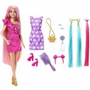 Resim Barbie Upuzun Muhteşem Saçlı Bebekler Pembe Saçlı Bebek JDC85 