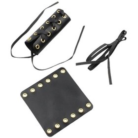 Resim Suntek Motosiklet Kolu Kavrama Sapları Aksesuarları Pu Deri Siyah 