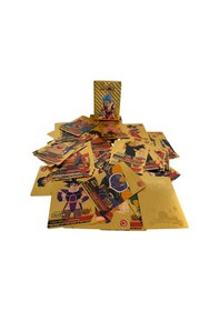Resim Dragon Ball Goku Oyun Koleksiyon Altın Kart Dragon Ball Z Gold Card 53 Adet 