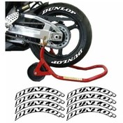 Resim Dunlop Beyaz 3d Lastik Yanak Yazısı Nikel 