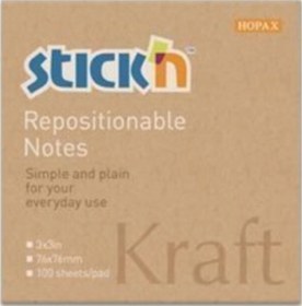 Resim Stickn Kraft Yapışkanlı Not Kağıdı 100 Yaprak Diğer 