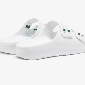 Resim Lacoste Serve Strap Kadın Beyaz Terlik 