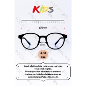 Resim Focus On KS004-C1-EKRAN Siyah 4-10 Yaş Mavi Işık Filtreli Çocuk Ekran Gözlüğü 