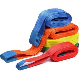 Resim Polyester Sapan Bez Araç Çekme Çeki Halatı 1 Ton 2 M 