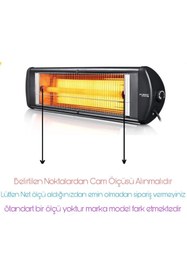 Resim Norm Infrared Soba Için 2500w Rezistans Teli 65cm Montajlı Metal Başlıklı Cam Seti 