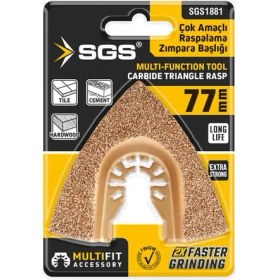 Resim SGS1882 - Multi Tools Çok Amaçlı Raspalama Derz Arası Temizleme Aparatı Karbür Uç 65MM 
