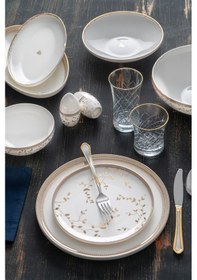 Resim Acar Serafina 12 Kişilik 57 Parça Porselen Yemek Takımı 