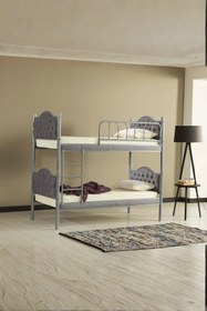 Resim ARGİMO Melis Çift Katlı Metal Ranza Ve Karyola 90x200 