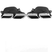 Resim Mercedes C63s Egzoz Ucu Takımı (Gri) W205 2014 Sonrası Uyumlu 
