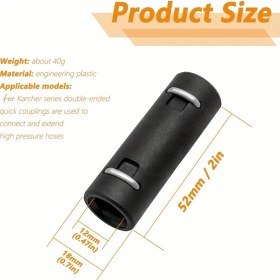 Resim Dashanshop Karcher Kamyon Basınçlı Yıkama Hızlı Bağlantı Adaptörü Ve Uzatma Hortumu Seti 