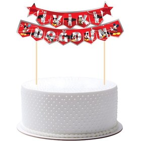 Resim Mickey Mouse Pasta Üstü Banner Tüm Yaşlar 