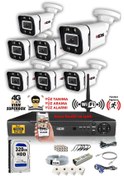 Resim Ids 7 Kameralı 5mp Sony Lensli 1080p Fullhd Gece Renkli Full Kamera Seti Su Geçirmez Cepten İzle Ds 2031hd Wl Set7 320 