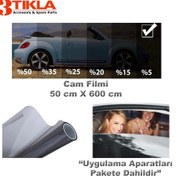 Resim Oto/ev Cam Filmi 50cmx600cm Super Dark Black 