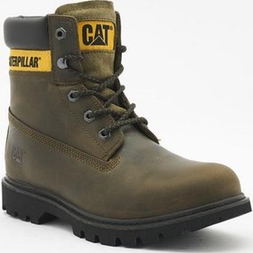 Resim Caterpillar Golden Dark Olive Deri Erkek Bot 