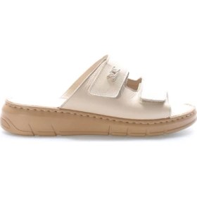 Resim Fast Step Deri Kadın Dolgu Topuk Terlik 621ZA1099 