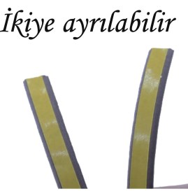 Resim Glaswen 3x2=6 Metre Kapı Pencere Bandı Gri Fitili Yapışkanlı Soğuk Izolasyon Bant 