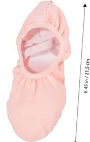 Resim SOIMISS 1 Çift Dans Ayakkabıları Terlik Çocuk Kızlar Için Çorap Terlik Bale Ayakkabıları Gerçekleştirmek Yumuşak Deri Bale Ayakkabıları Streç Tuval Dans Terlikleri Bale Terlik Elastik 