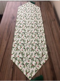 Resim Yeşil Yapraklı Kokina Desenli Runner Çok Renkli 