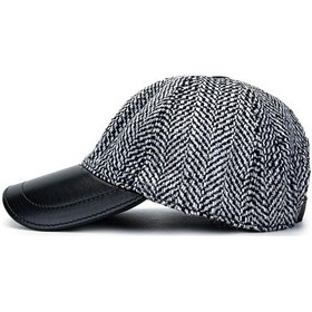 Resim Tamer Tanca Erkek Deri & Tekstil Lacivert/beyaz Şapka 524 1121 Sapka Sk24-25 Lacı/byz Dsnl Lacivert - Beyaz 