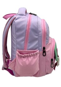 Resim Saten Suya Dayanıklı Kumaş Pudra-lila Kız Çocuk Kreş , Anasınıf Ve Anaokul Sırt Çantası 124-Pembe 
