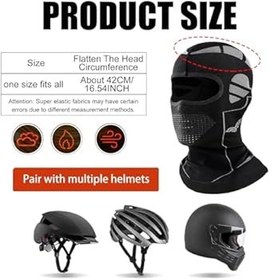 Resim KARELLS 1 adet kar maskesi, bisiklet aksesuarı, kar maskesi, motosiklet, motosiklet kaskı, motosiklet, bisiklet, yüz maskesi, erkek/kadın için 