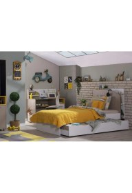 Resim Bubu Home Torino Genç Odası Takımı( Dolap+Çalışma Masası+Yavrulu Karyola) 