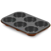 Resim Aryıldız Granit 6'lı Muffin Kalıbı Turuncu 