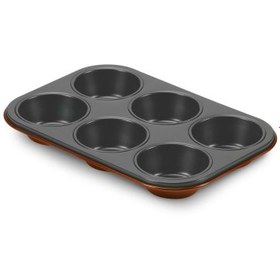 Resim Aryıldız Granit 6'lı Muffin Kalıbı Turuncu 