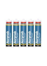 Resim Acryrub Silikonize Mastik Siyah Renk 500gr Koli 