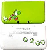 Resim Valley Of The Sun Orijinal 3DSXL Ekstra Konut Case Sınırlı Yeşil & Beyaz Kabuk Değiştirme, 3DS XL/LL 3DSLL El Konsolları için, Yo-Shi Edition için özel ABD Üst Kapak/Alt Kapak Plakaları 2 ADET 