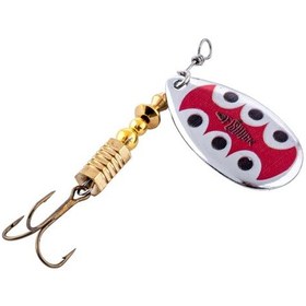 Resim Döner Kaşık - Fishack Glidex - Silver Ladybug - 5g - No:2 - Alabalık/turna/levrek Olta Kaşığı 