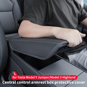 Resim For Tesla Model Y Juniper/Model 3 Highland Orta Kontrol Kolu Tutma Kutusu Koruyucu Kapak 