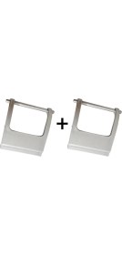 Resim Geseus Motek Çamaşır Sepeti Yedek Parça Seti 40LT 80LT Tümüne Uyumlu 2Ad Buton+2Ad Yan Klips 