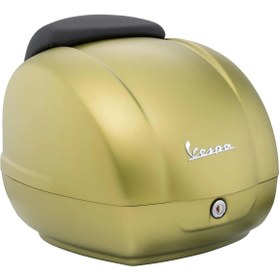 Resim Vespa Gts Super Sport 125-300 Koyu Sarı Mat Top Case/çanta 36l (green Matt, Verde Ambizioso Matt, Ve 