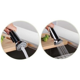 Resim Vilas Diamond Süper Lüks Spiralli Fonksiyonlu Kare Evye Bataryası Krom 