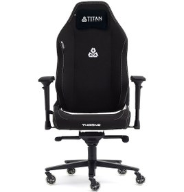 Resim Titanseat Throne Black Kumaş Oyuncu Koltuğu Black 