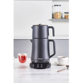 Resim Şık Siyah Çay Makinesi – Elegant 1776H, Pratik ve Zarif Tasarım 