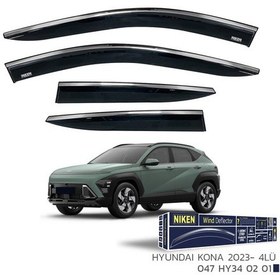 Resim Hyundai Kona Kromlu Cam Rüzgarlığı Niken 2023+ Sonrası Uyumlu 
