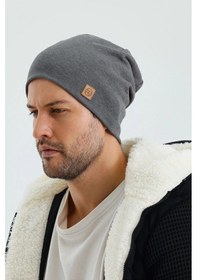 Resim Erkek Termal %100 Pamuklu Soft 2 Stil 1 Arada Bere Premium Cuts Serisi - Standart / Gri Gri 
