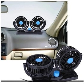 Resim Besthome1 12v Araç İçi Torpido Üstü 2 Fanlı Vantilatör - Hızlı Soğutma 