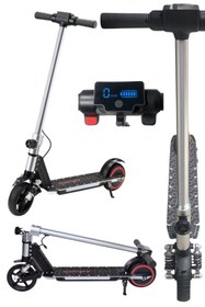 Resim Sportaj Elektrikli Çocuk Scooter - Çift Frenli Katlanabilir - LED Işıklı - Ön Çift Süspansiyonlu 8+ 