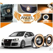 Resim Volkswagen Golf 5 Uyumlu, Universal Mercekli Led Angel Sis Farı, Turuncu Renk (01) (Sts Oto Aksesuar) 